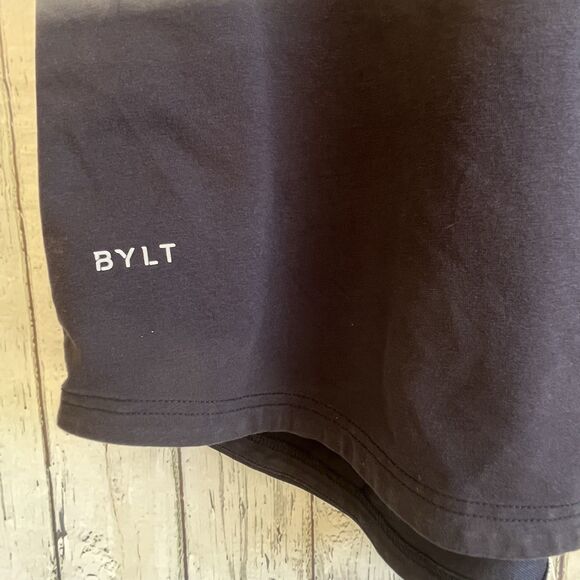 Bylt Mens Drop Cut Lux Polo Shirt Size XXL Navy Blue Short Sleeve Stretch Casual - Picture 6 of 9